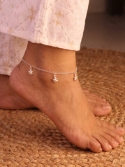 Starfall silver Payal for women