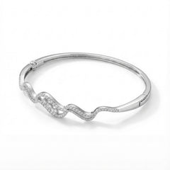 Celestial silver kada for women