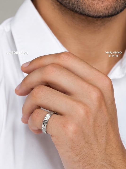 Trion silver men’s ring