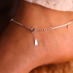 Mystic Charms Silver Payal for Women