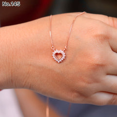 Silver Chain Pendant - V One Jewellery