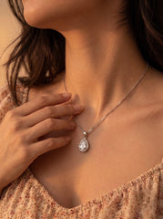 Myra Silver Pendant set for women