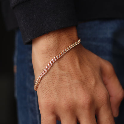 Italian Rose Gold Men’s Bracelet