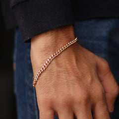 Italian Rose Gold Men’s Bracelet