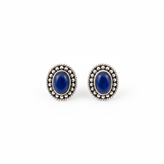 Celestial blue silver stud
