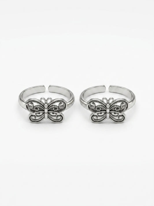 Artisan soul silver toerings for women