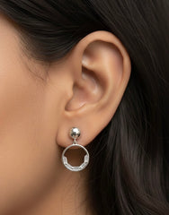 Divya silver earrings