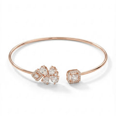 Frost shine silver kada for women