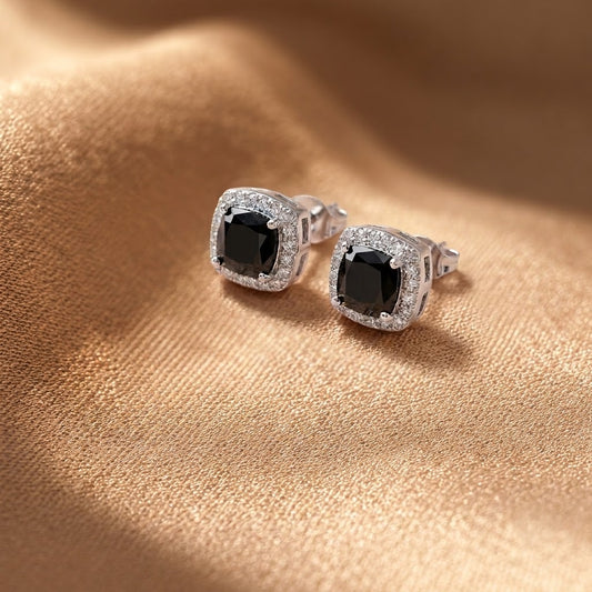 Black Titan men’s silver studs
