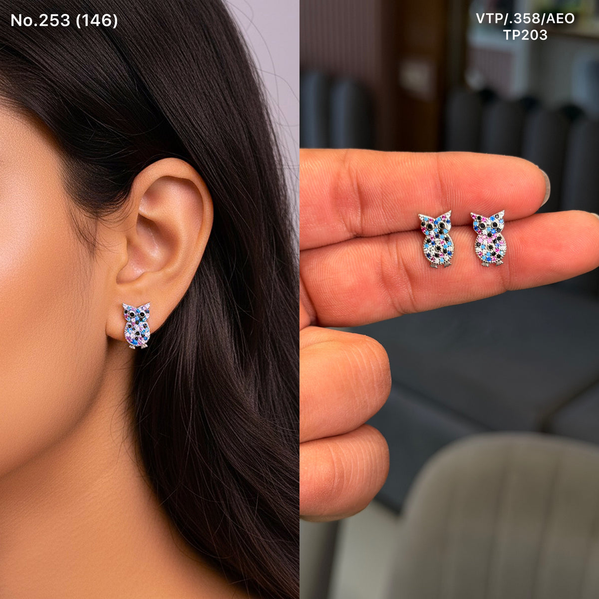Kivi nova silver stud