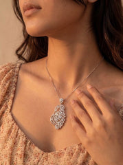 Sanvi silver pendant set for women