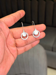 Lunar pop silver earrings