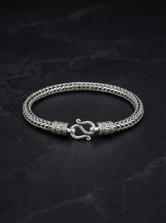 Gravitas silver men’s bracelet