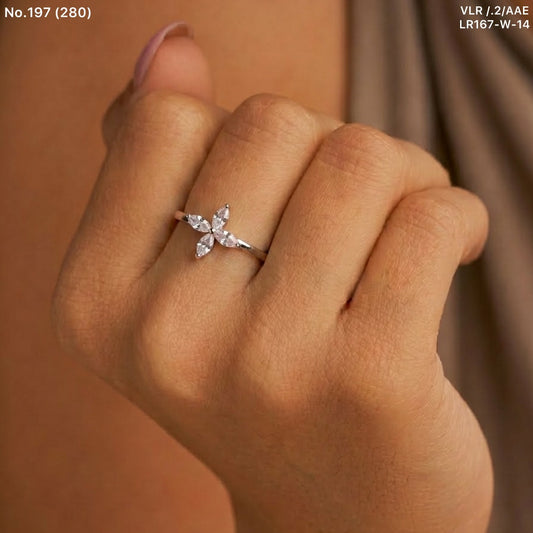 Infinity star silver ring for women