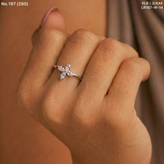 Infinity star silver ring for women