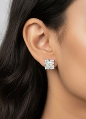 Diya Shine silver Stud
