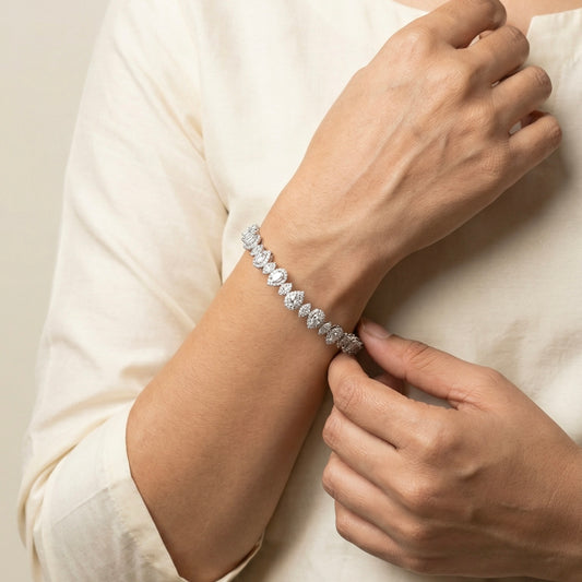 Royal whisper silver kada for women