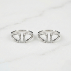 Divya silver toerings for women