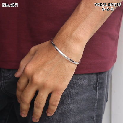 Silver Men's Kada by V One Jewellery