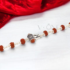Silver Rudraksha Bracelet by V One Jewellery