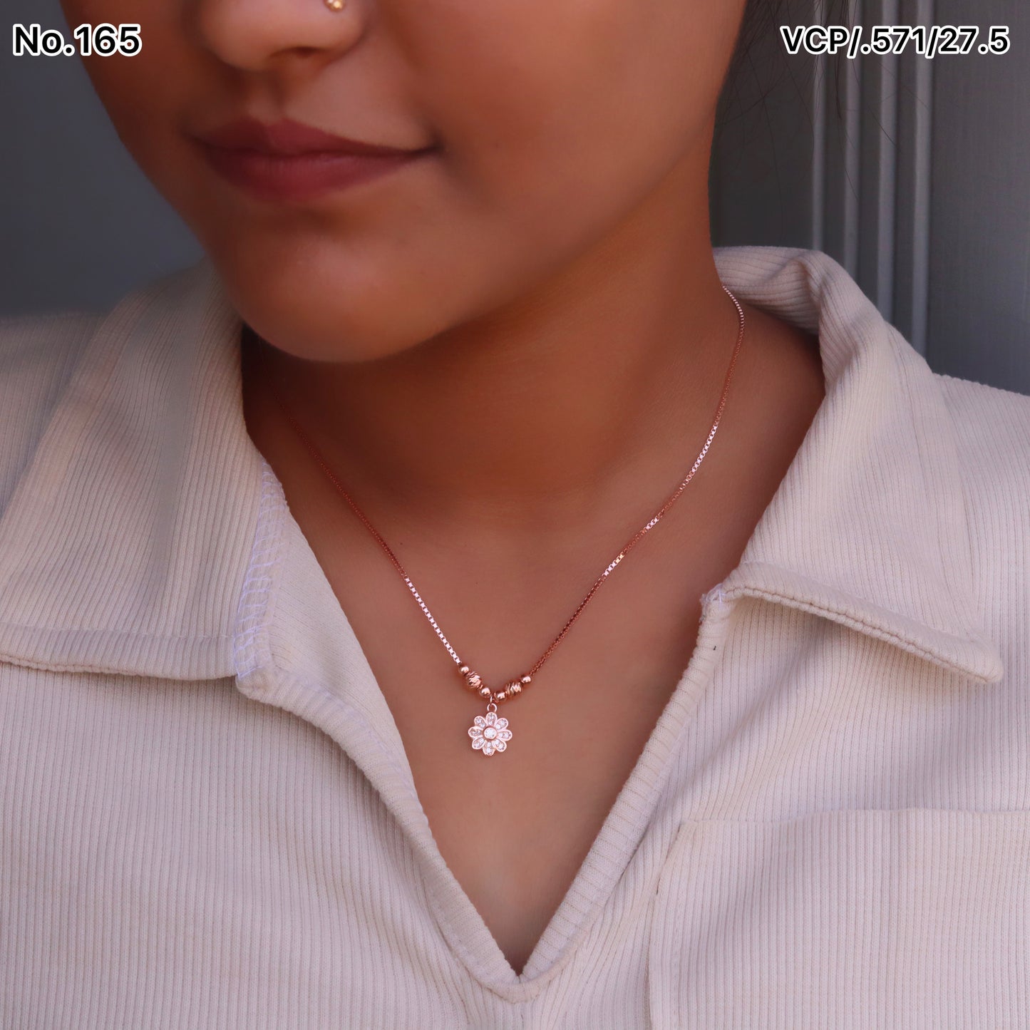 Silver Chain Pendant - V One Jewellery