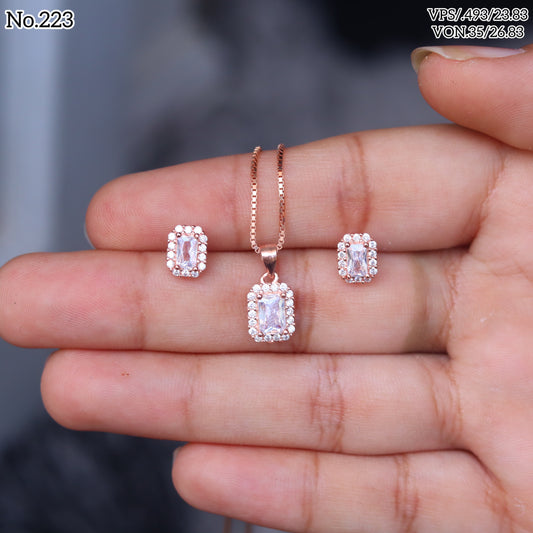 Silver Pendant Set - V One Jewellery