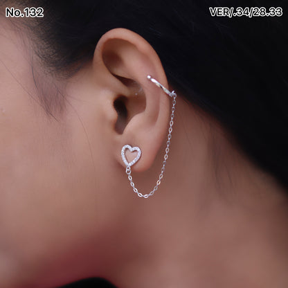 Silver Earrings for Women by V One Jewellery