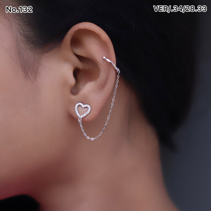 Silver Earrings for Women by V One Jewellery