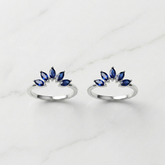 Levia silver toerings for women