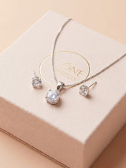 Sofia silver pendant set for women