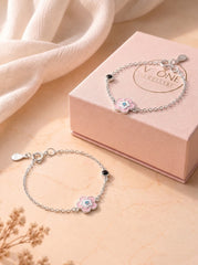 Baby blossom silver kids bracelet