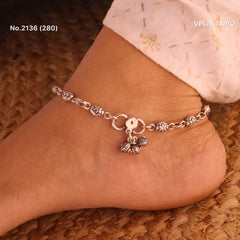 Bead Royale Silver anklet for women