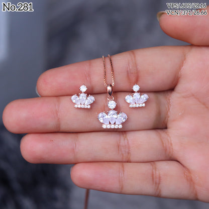 Silver Pendant Set - V One Jewellery