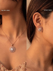 Velmira silver pendant set for women