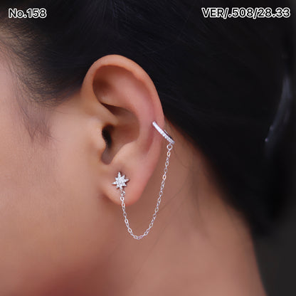 Silver Earrings for Women by V One Jewellery