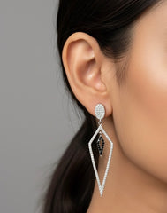 Glowfall silver earrings