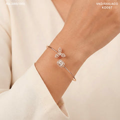 Heer silver kada for women