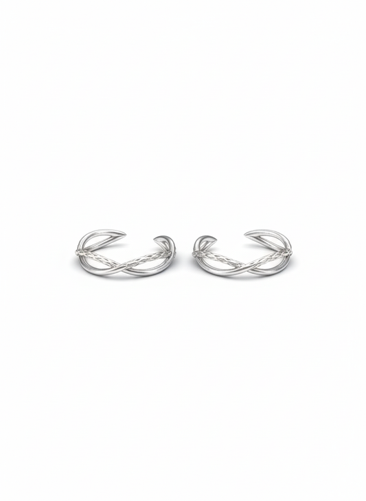 Argent grace Silver toerings for women
