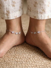 Silver Enchanted Charm Payal