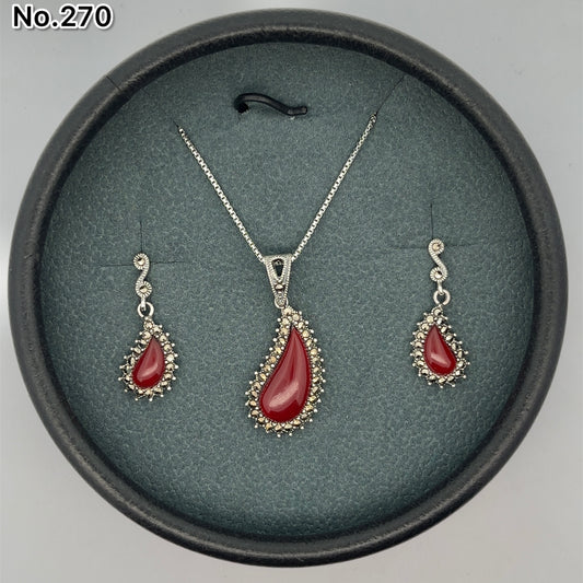Silver Pendant Set - V One Jewellery
