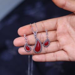 Silver Pendant Set - V One Jewellery