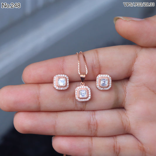 Silver Pendant Set - V One Jewellery
