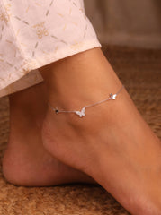 Silver butterfly heaven Payal for women