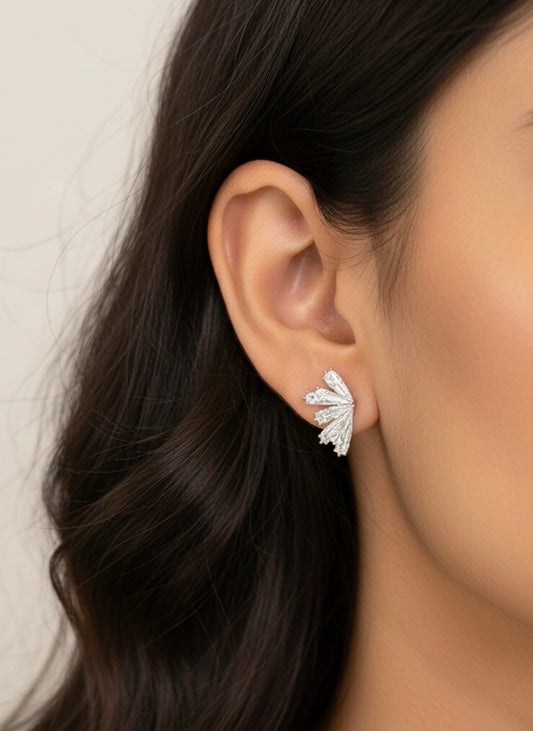 Mini monarch silver stud