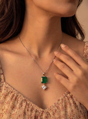 Sharanya Silver Pendant set for women