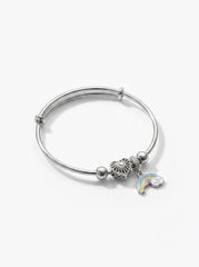 Baby fish dangle silver kada