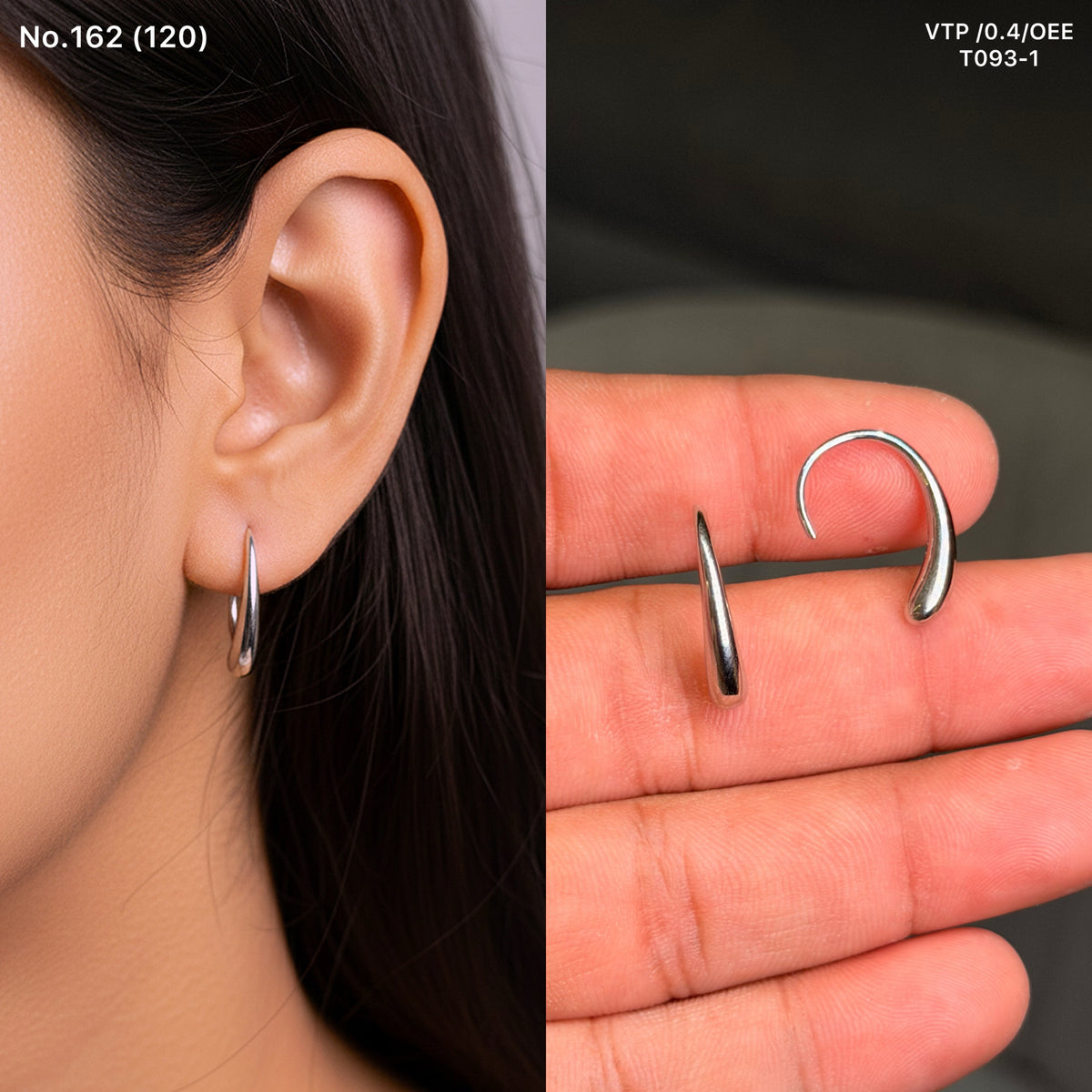 Shwetika silver stud