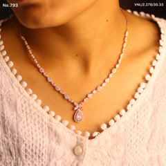 Silver & Rose Gold Harmony Necklace for Women