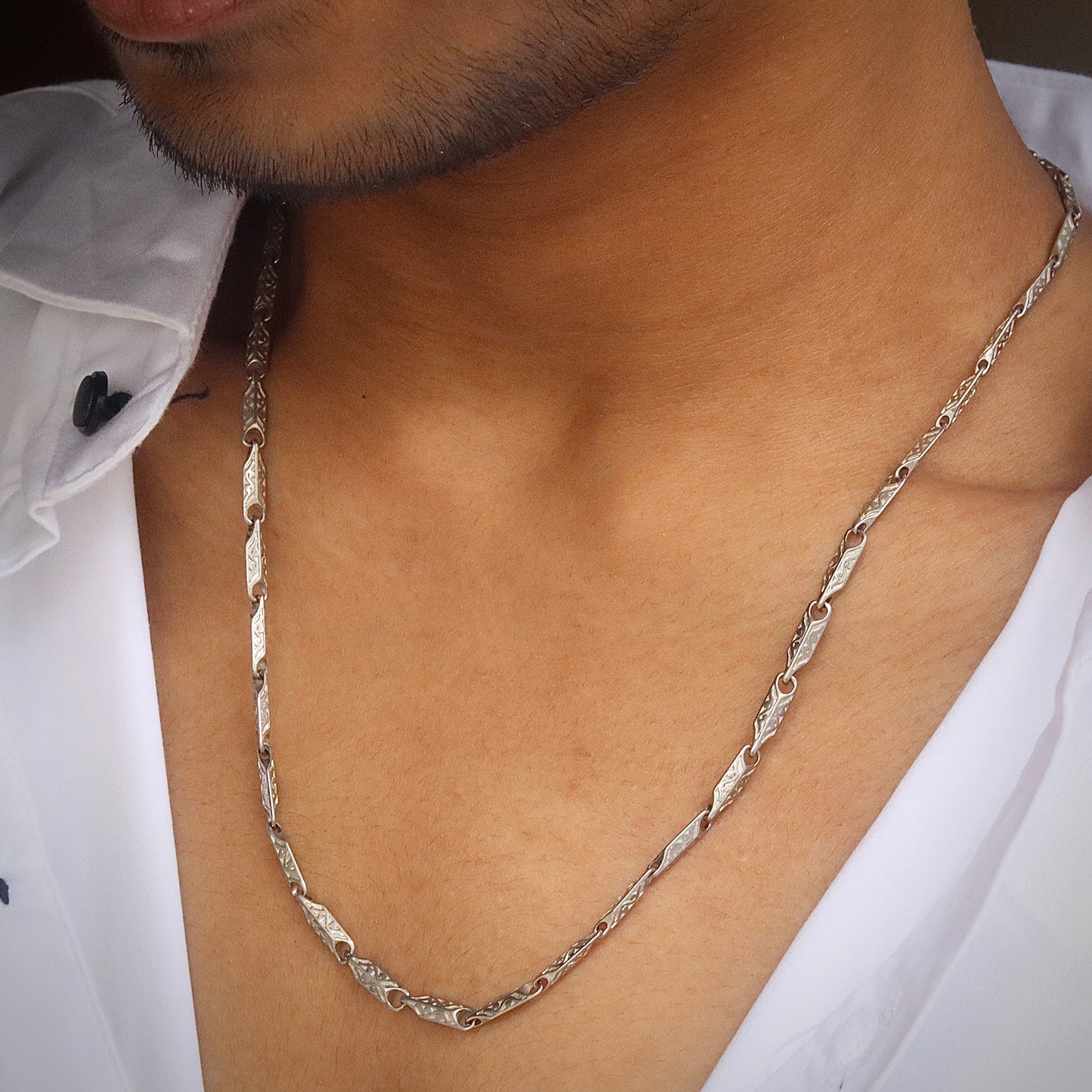 Men's Sterling Silver Stride Chain