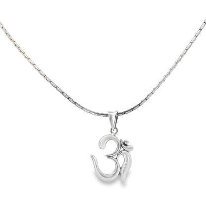 Classic Om Symbol Silver Pendant